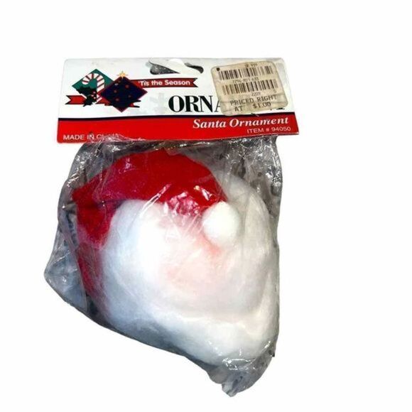 Vintage rubber faced Santa‎ Christmas Ornament - Picture 3 of 6